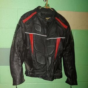 Leather riding jacket